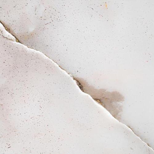 a crack in a concrete foundation